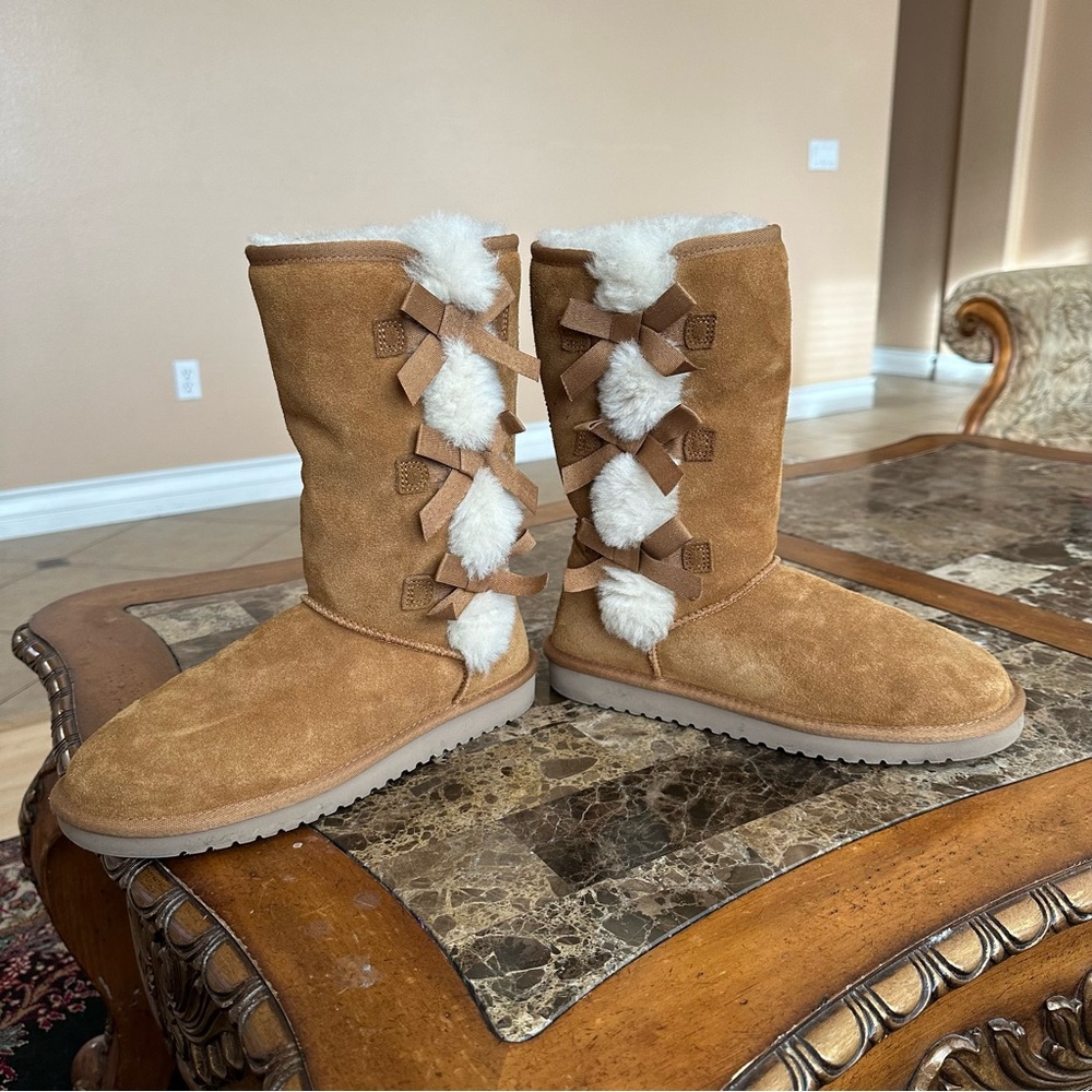 Authentic Koolaburra By Ugg Winter Bow Boots - image 6